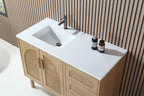 NARA SINGLE MID-CENTURY FREESTANDING BATHROOM VANITY