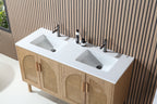 NARA DOUBLE MID-CENTURY FREESTANDING BATHROOM VANITY