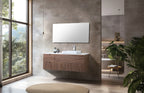 ORSA SINGLE WALNUT WALL MOUNT MODERN BATHROOM VANITY