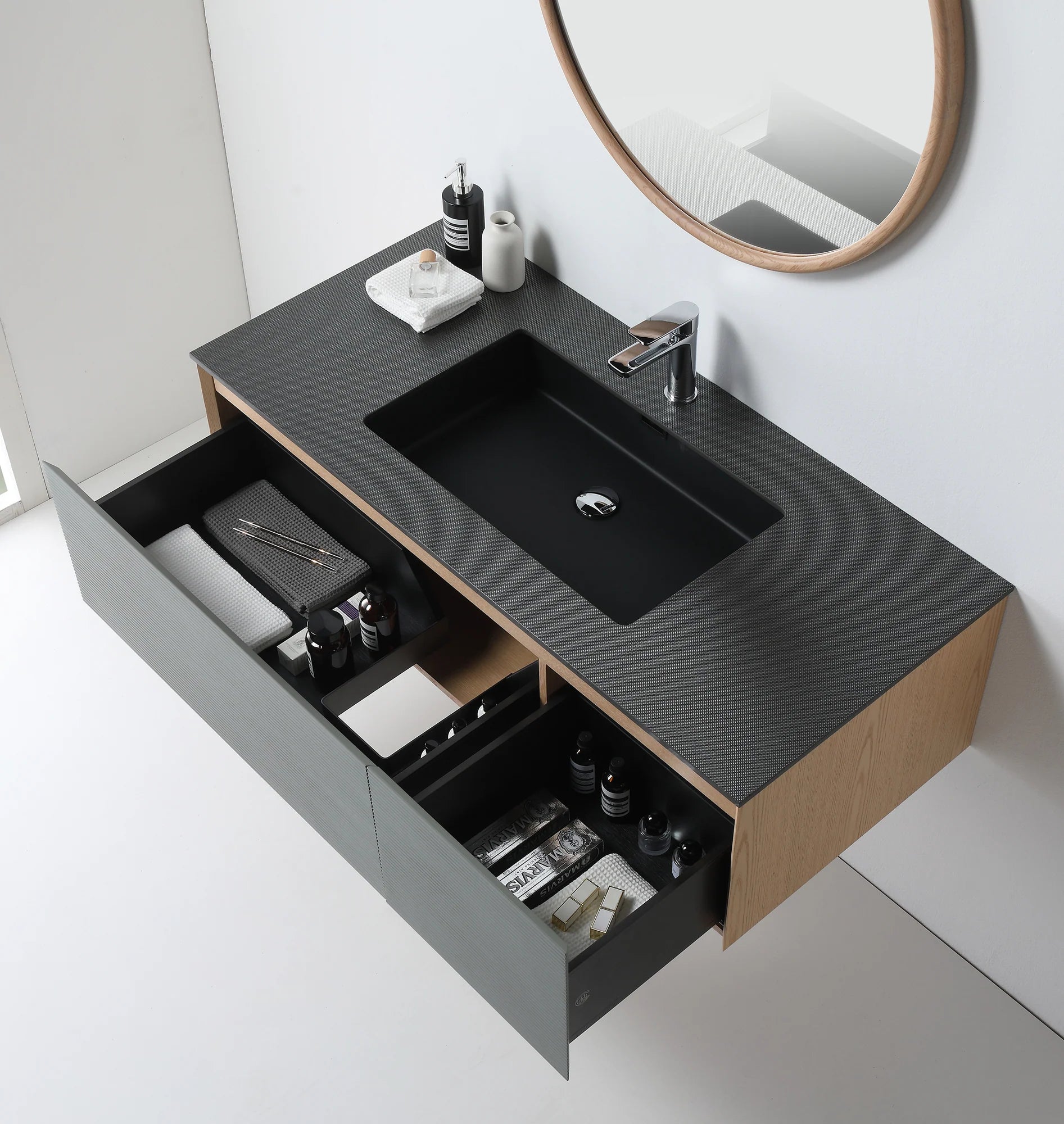 OSLO SINGLE WALL MOUNT MODERN BATHROOM VANITY