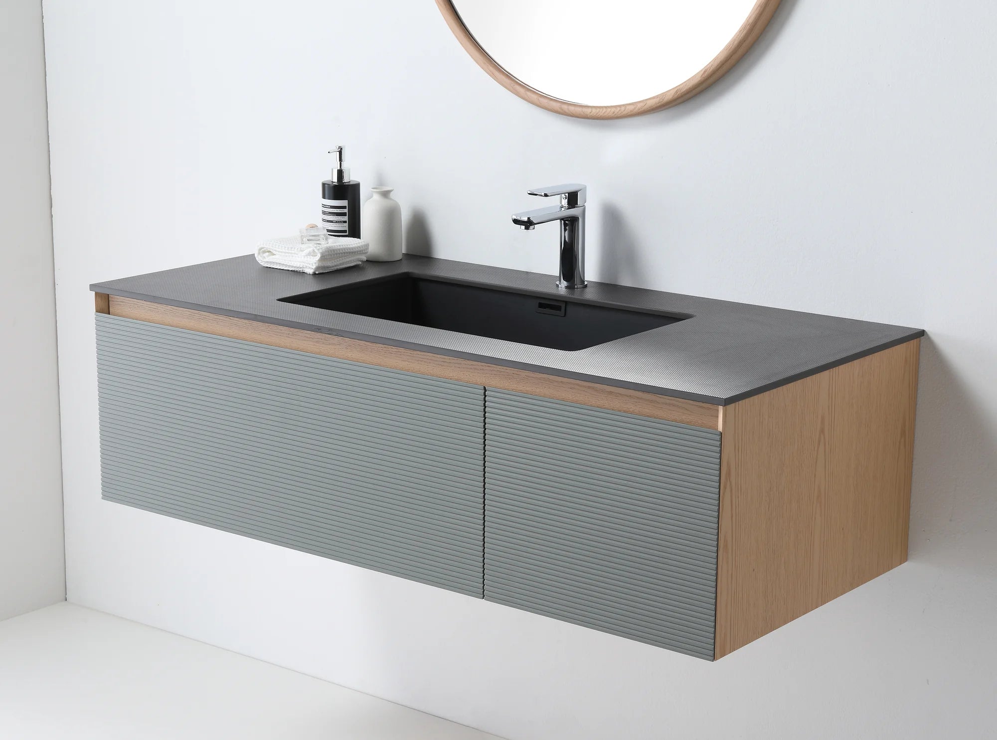 OSLO SINGLE WALL MOUNT MODERN BATHROOM VANITY