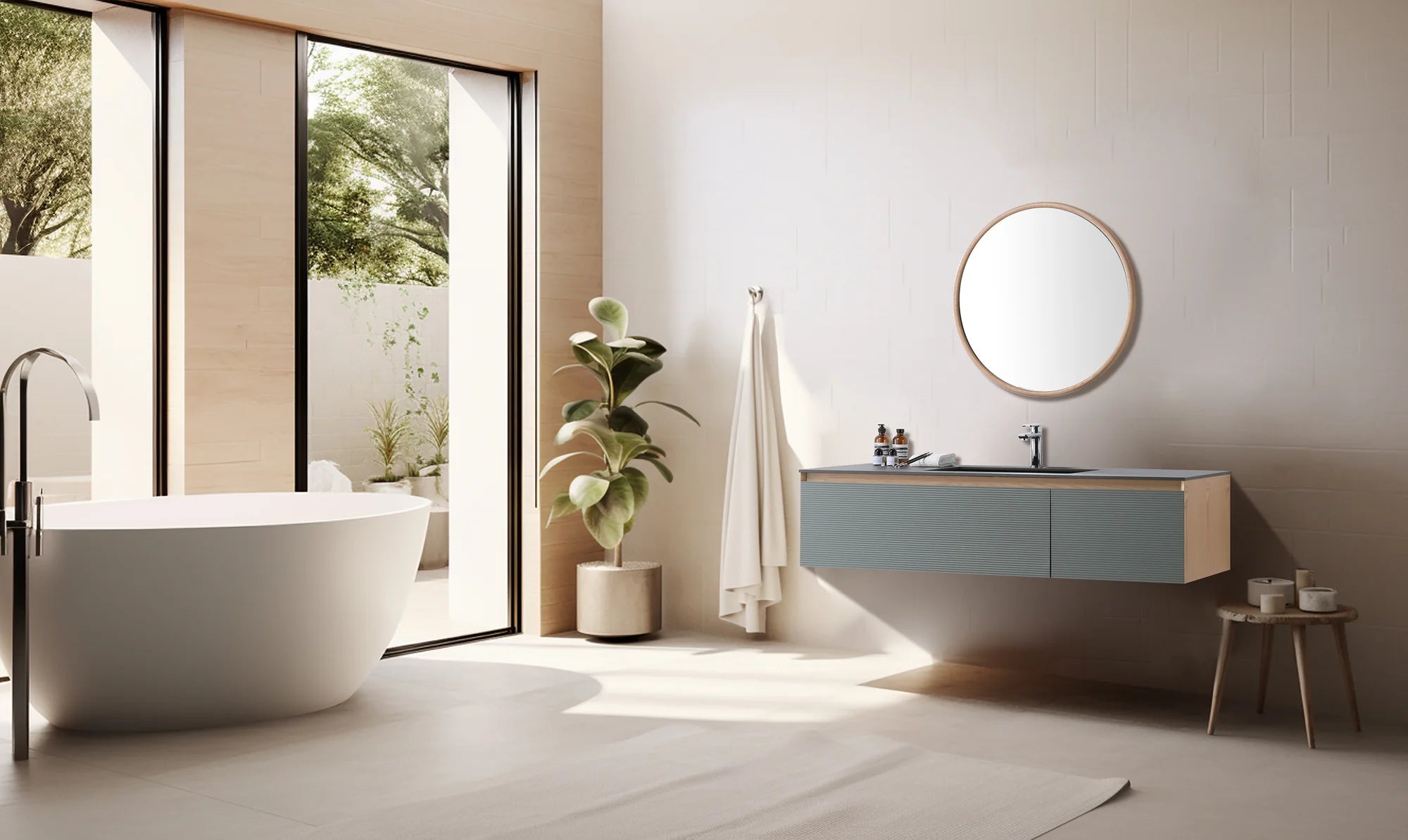 OSLO SINGLE WALL MOUNT MODERN BATHROOM VANITY