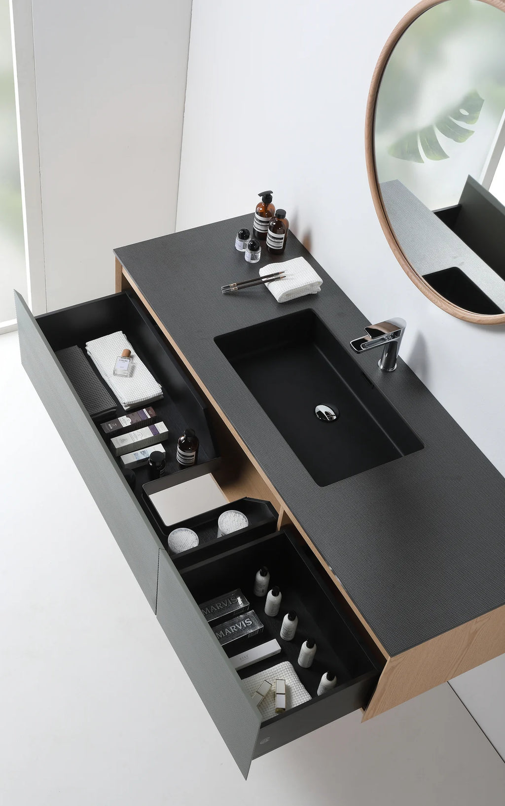 OSLO SINGLE WALL MOUNT MODERN BATHROOM VANITY