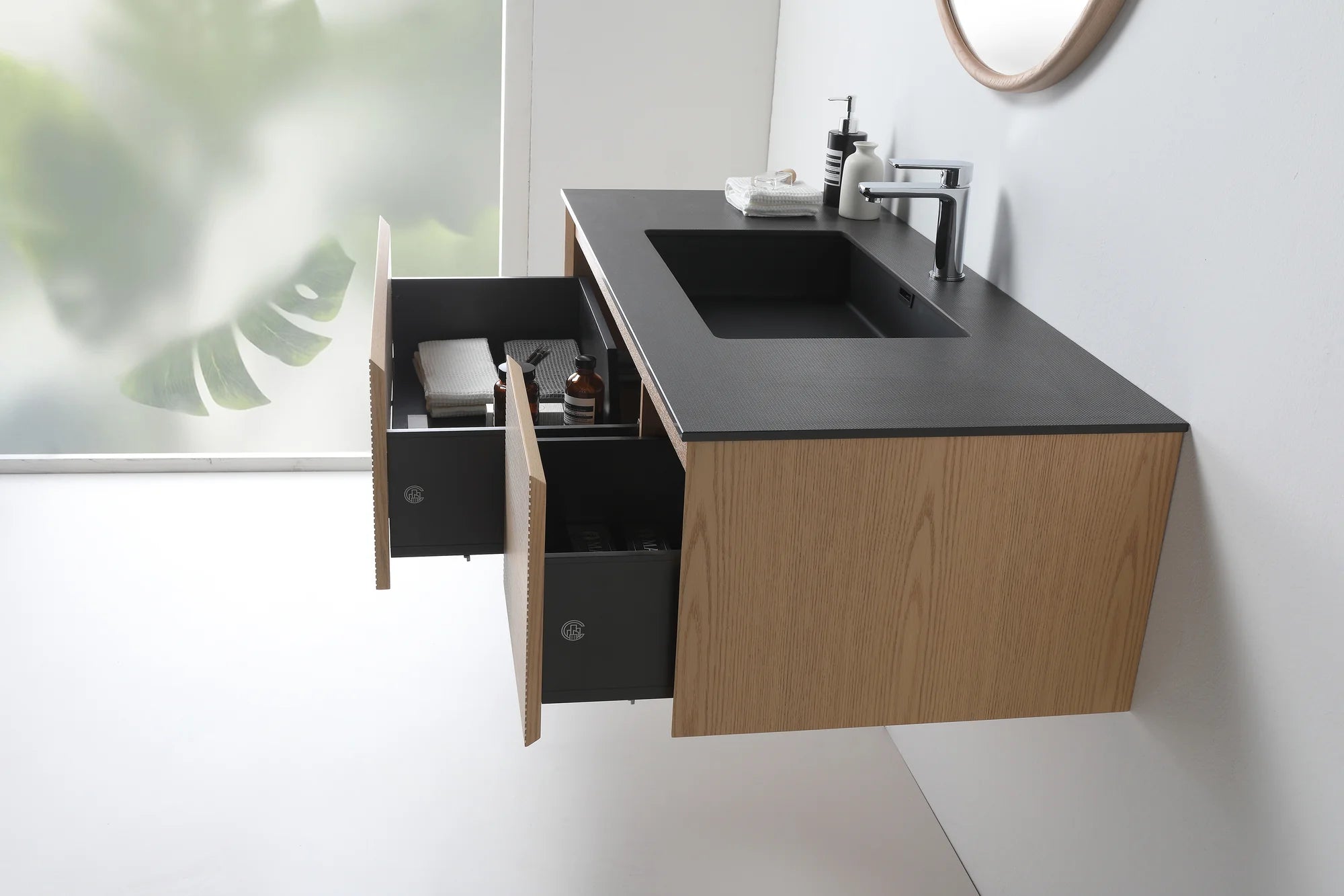 OSLO SINGLE WALL MOUNT MODERN BATHROOM VANITY