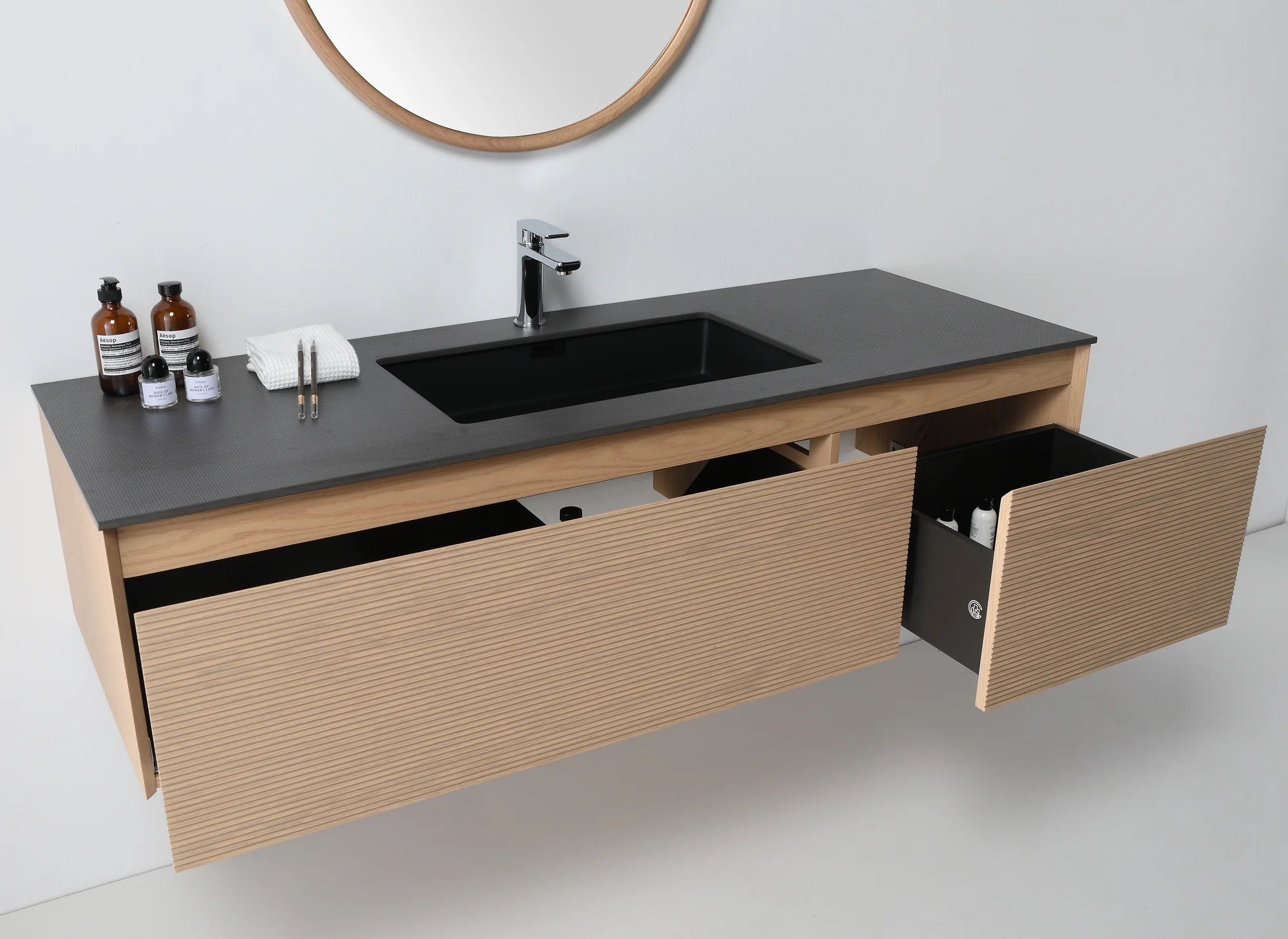 OSLO SINGLE WALL MOUNT MODERN BATHROOM VANITY