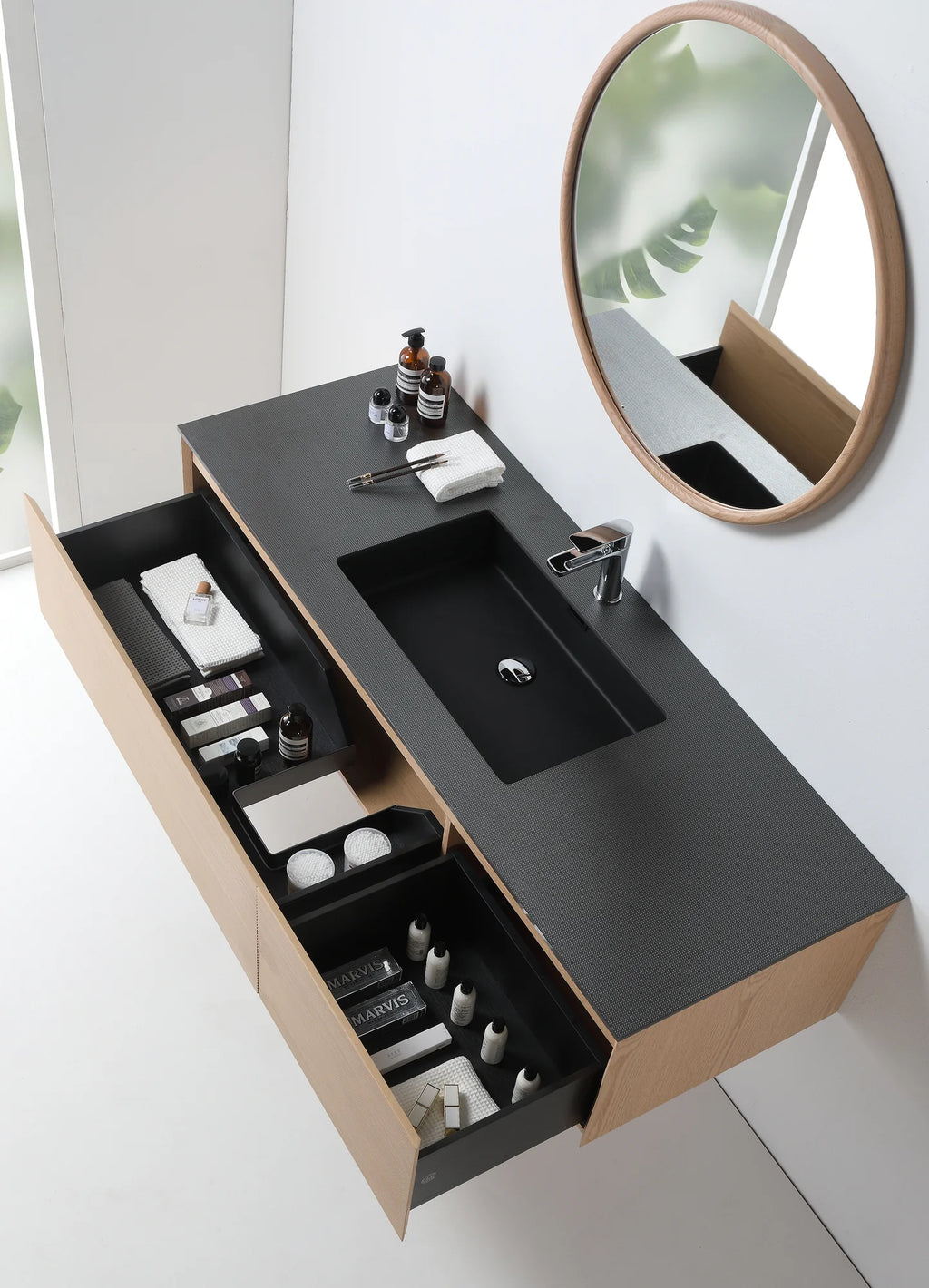 OSLO SINGLE WALL MOUNT MODERN BATHROOM VANITY