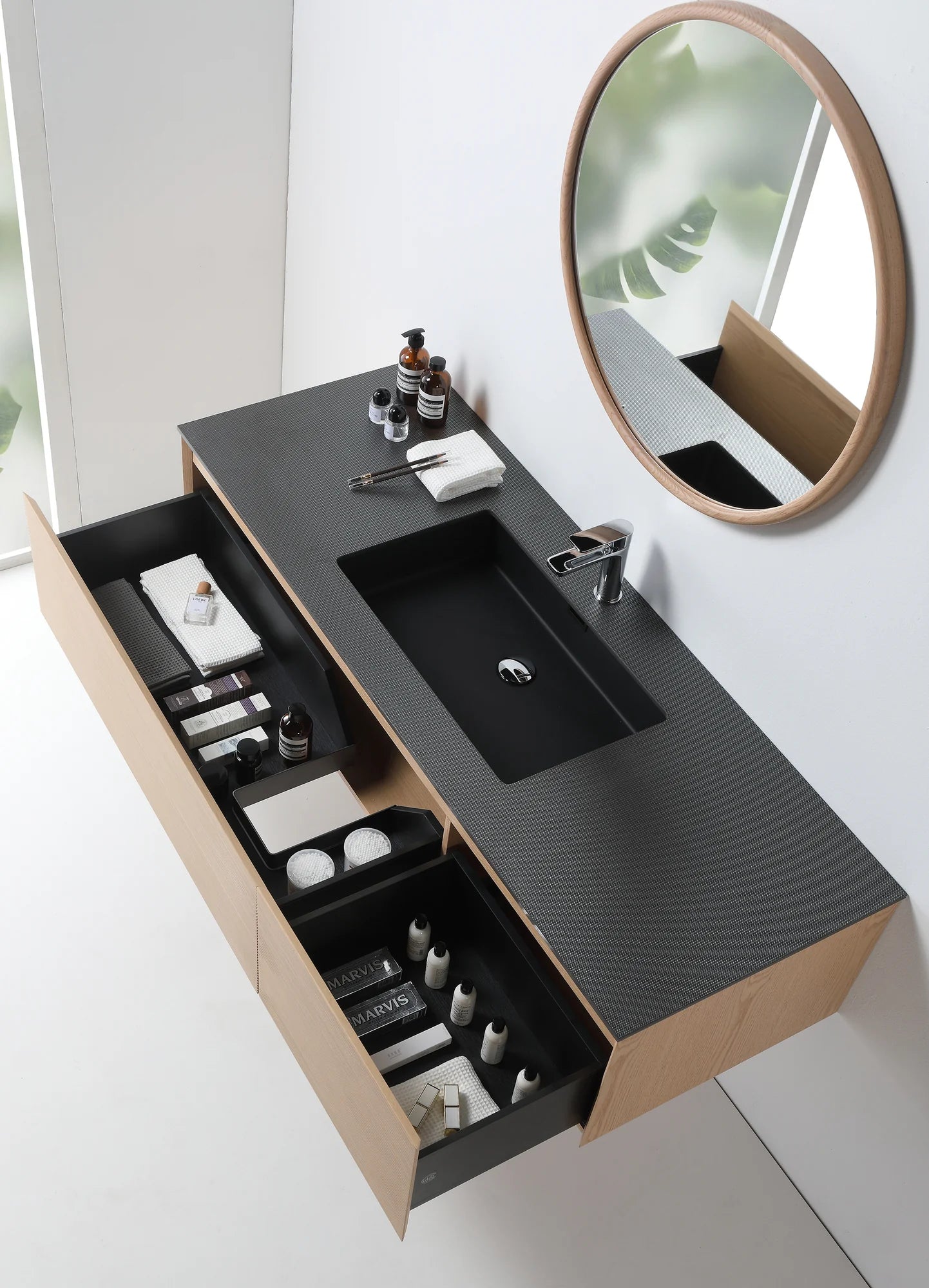 OSLO SINGLE WALL MOUNT MODERN BATHROOM VANITY