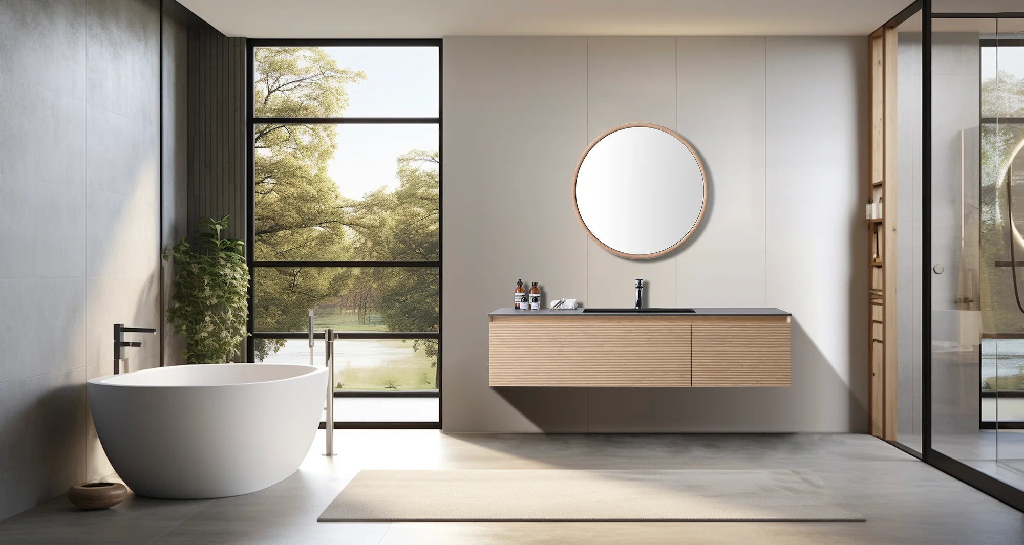 OSLO SINGLE WALL MOUNT MODERN BATHROOM VANITY
