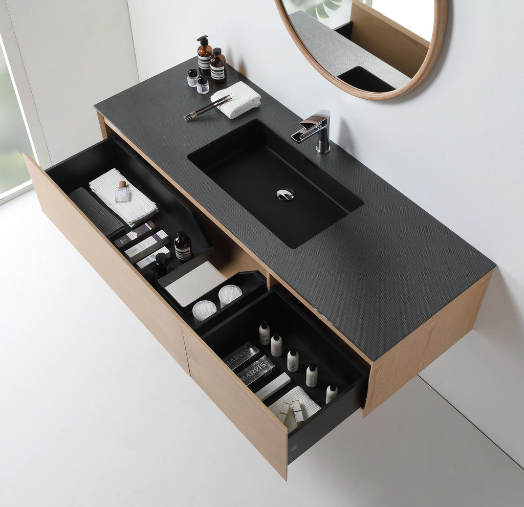 OSLO SINGLE WALL MOUNT MODERN BATHROOM VANITY