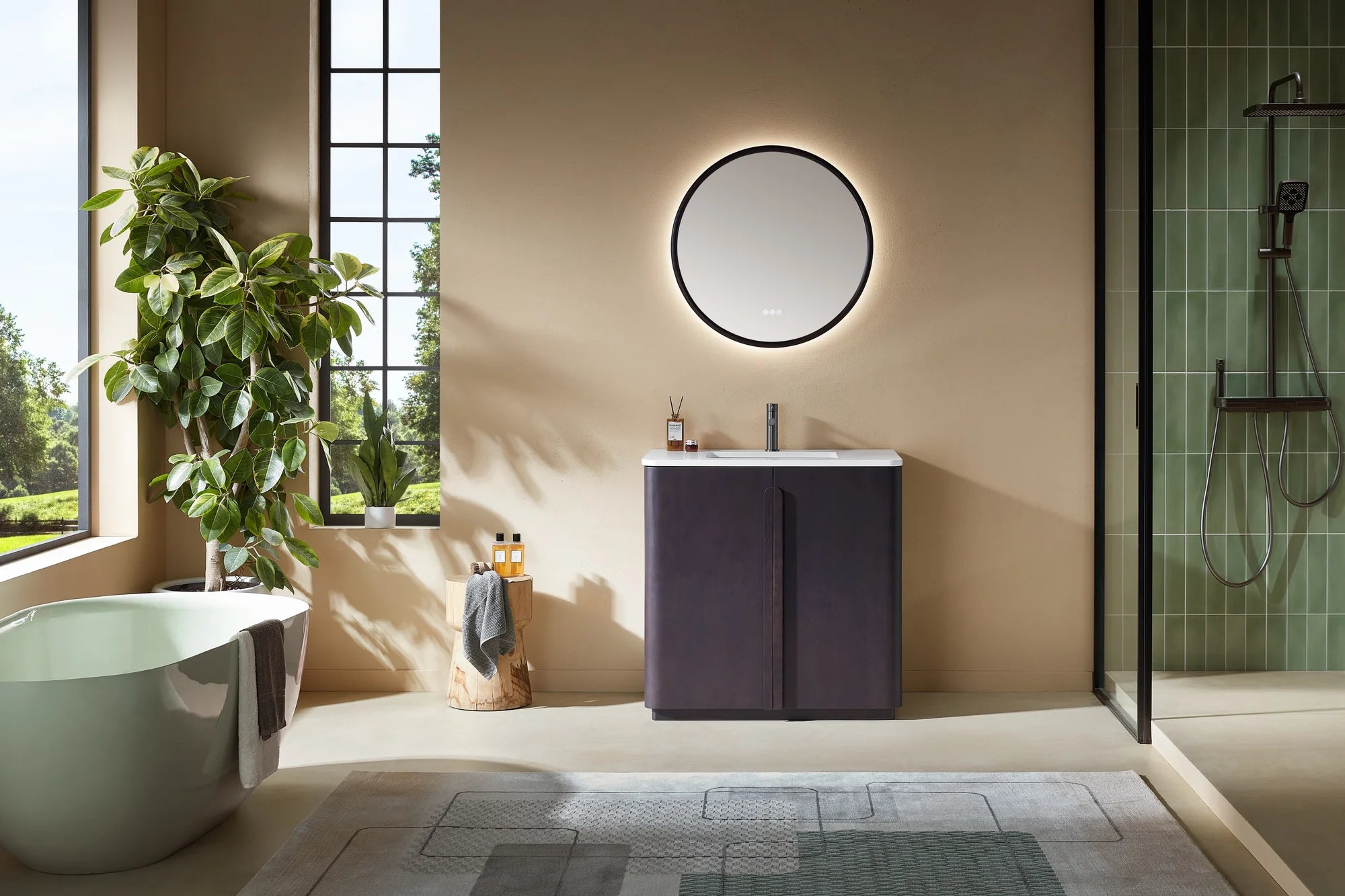 PARMA SINGLE FREESTANDING BATHROOM VANITY