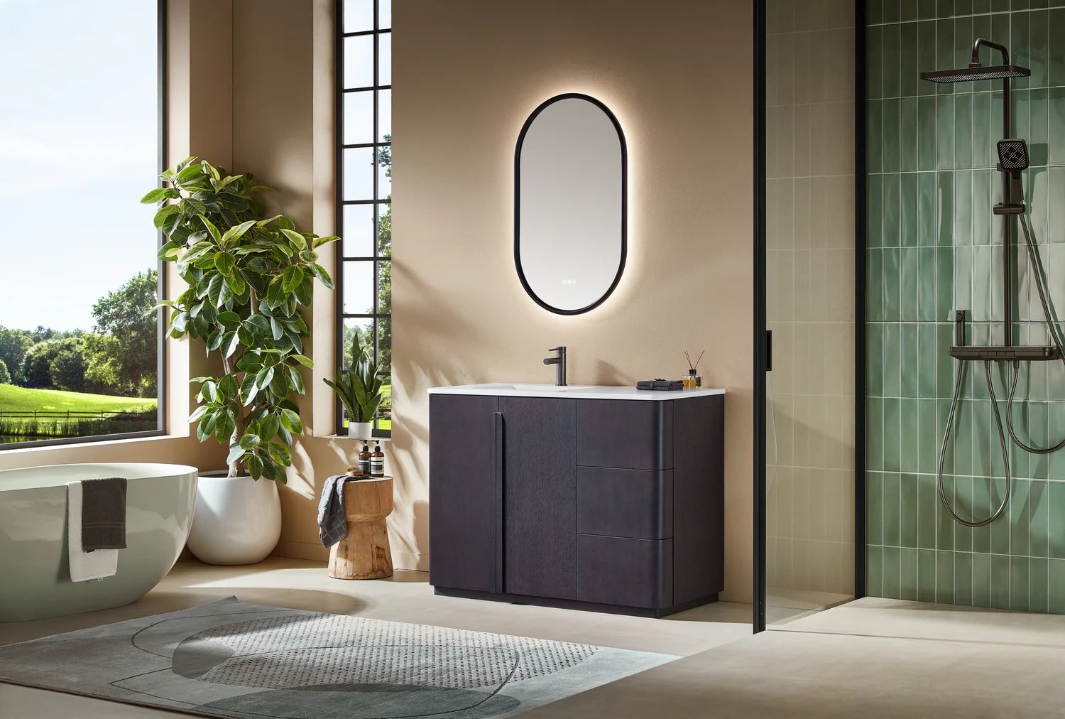 PARMA SINGLE FREESTANDING BATHROOM VANITY