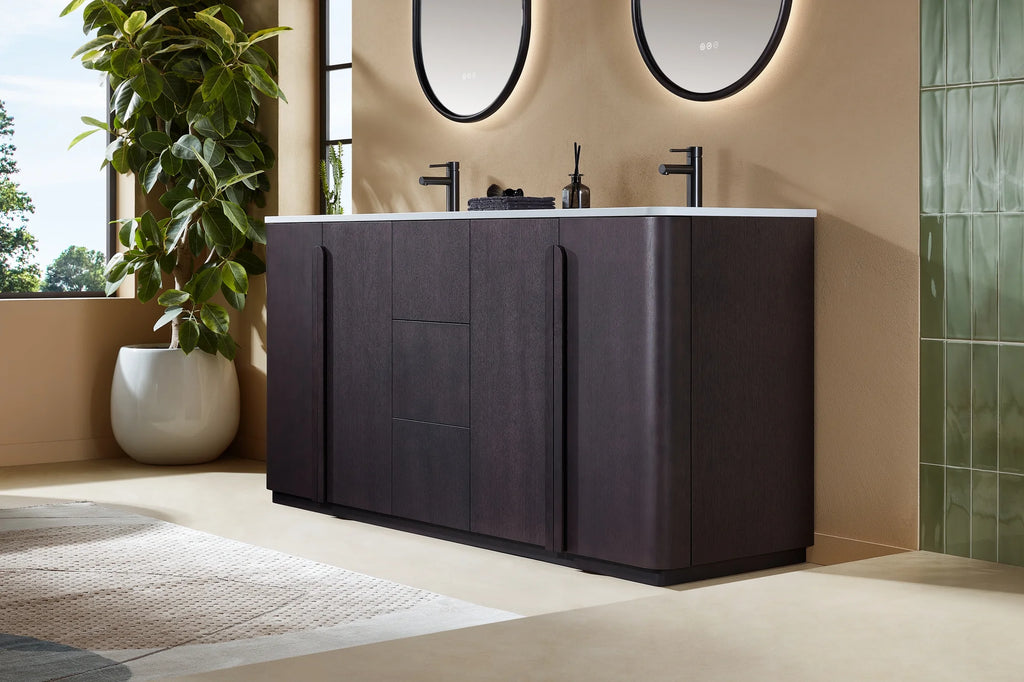 PARMA 72” DOUBAL FREESTANDING BATHROOM VANITY