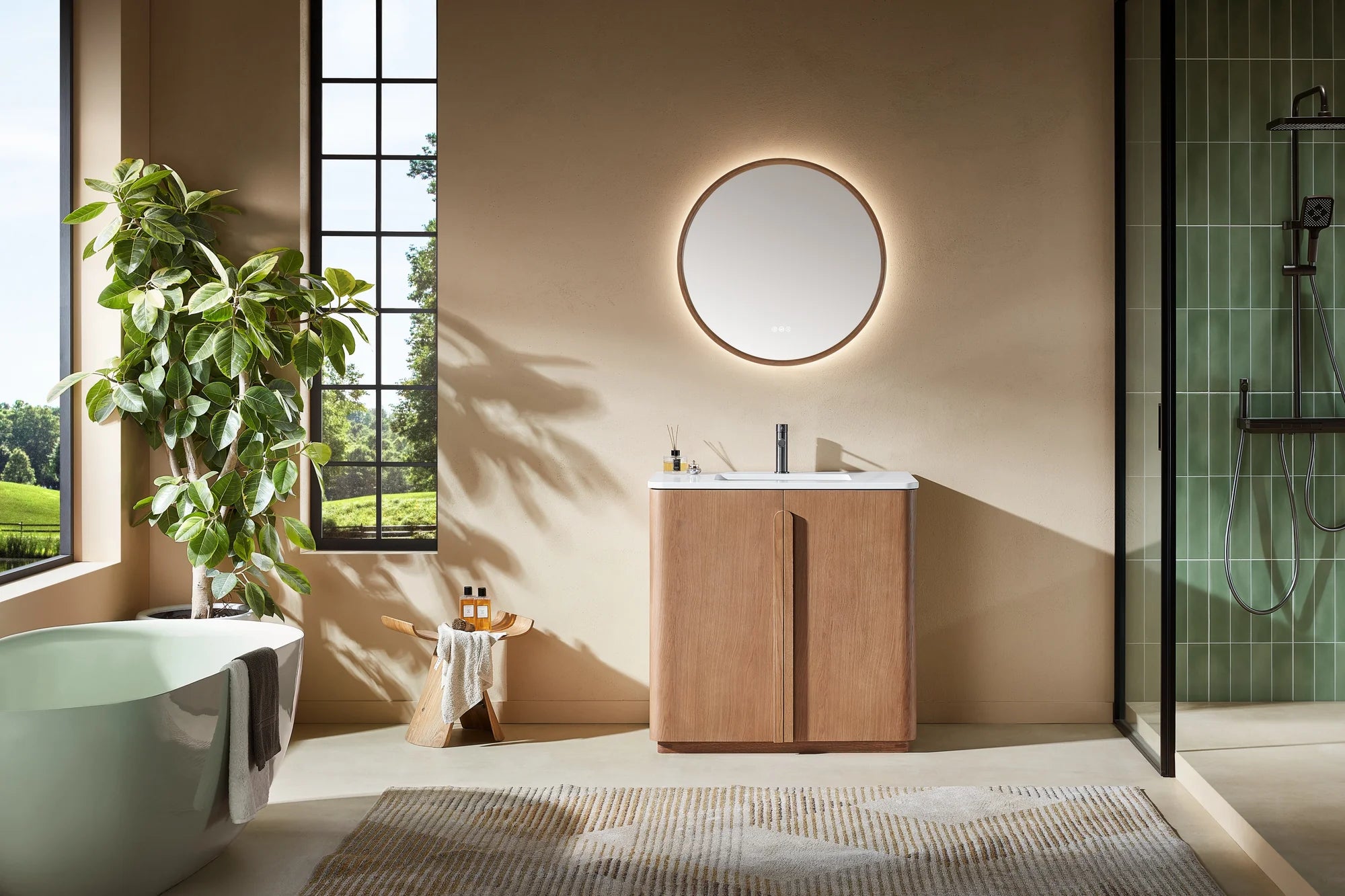 PARMA SINGLE FREESTANDING BATHROOM VANITY
