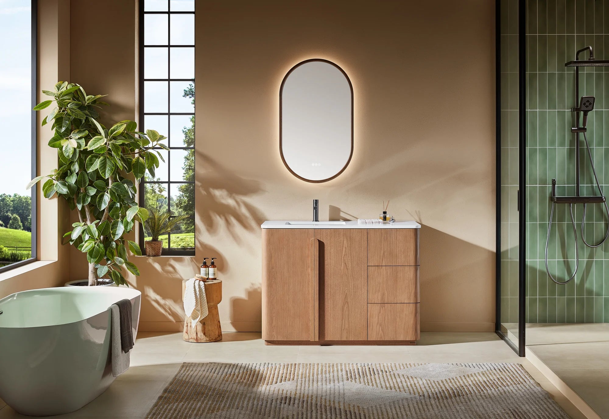 PARMA SINGLE FREESTANDING BATHROOM VANITY