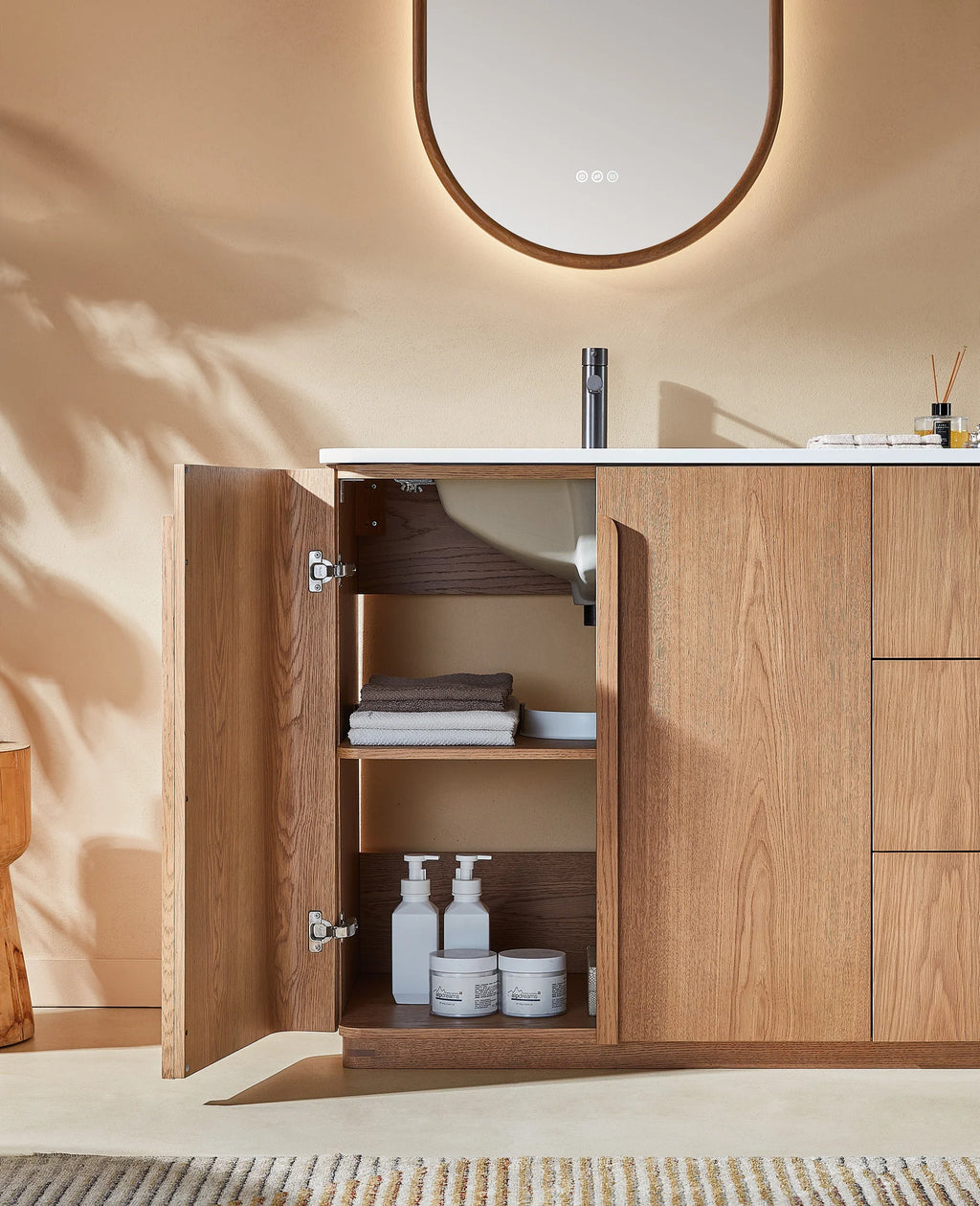 PARMA SINGLE FREESTANDING BATHROOM VANITY