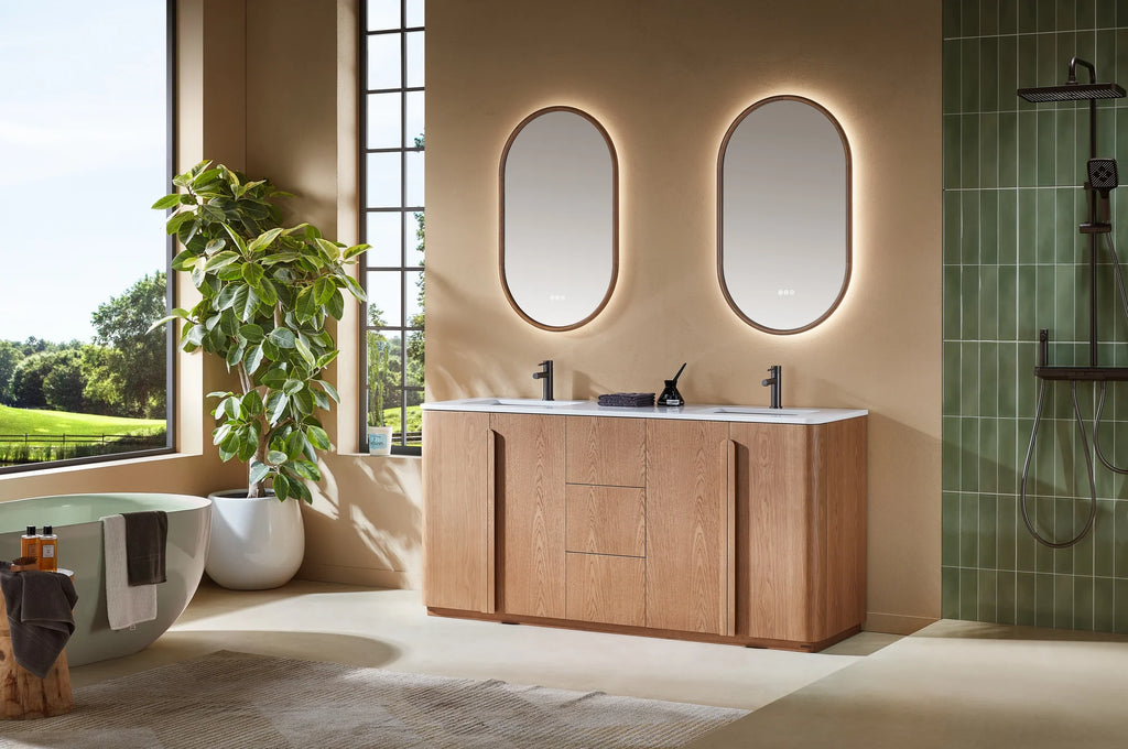 PARMA 72” DOUBAL FREESTANDING BATHROOM VANITY