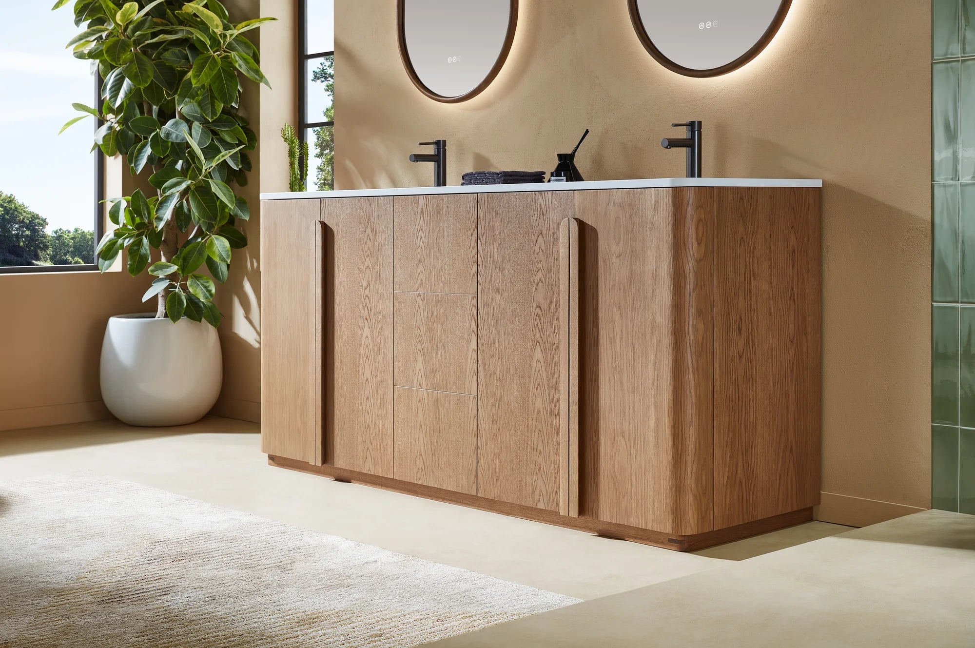 PARMA 72” DOUBAL FREESTANDING BATHROOM VANITY