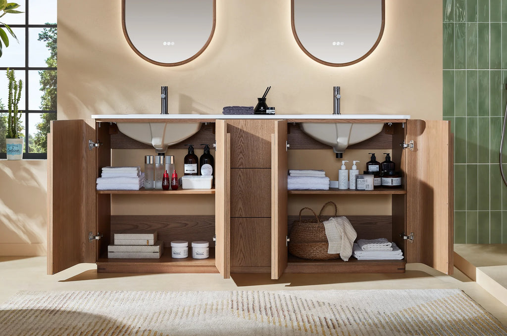 PARMA 72” DOUBAL FREESTANDING BATHROOM VANITY