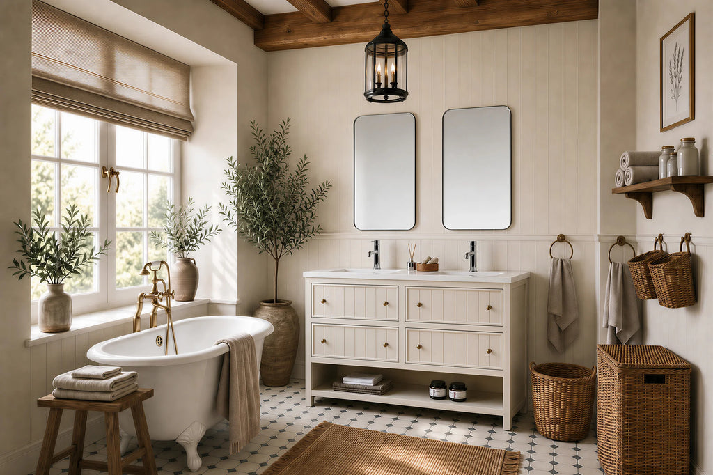 RENNES 60” FREESTANDING BATHROOM VANITY