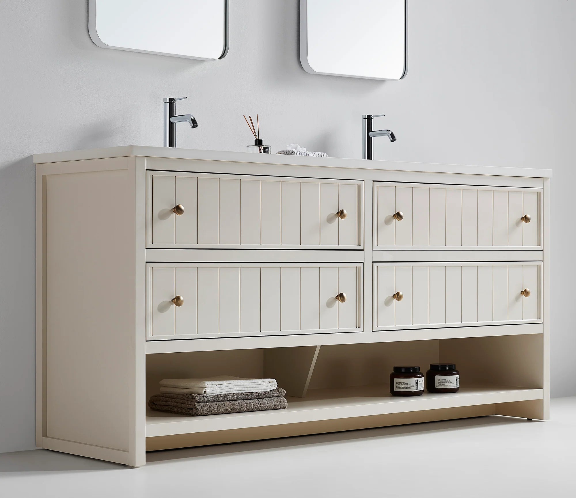 RENNES 60” FREESTANDING BATHROOM VANITY