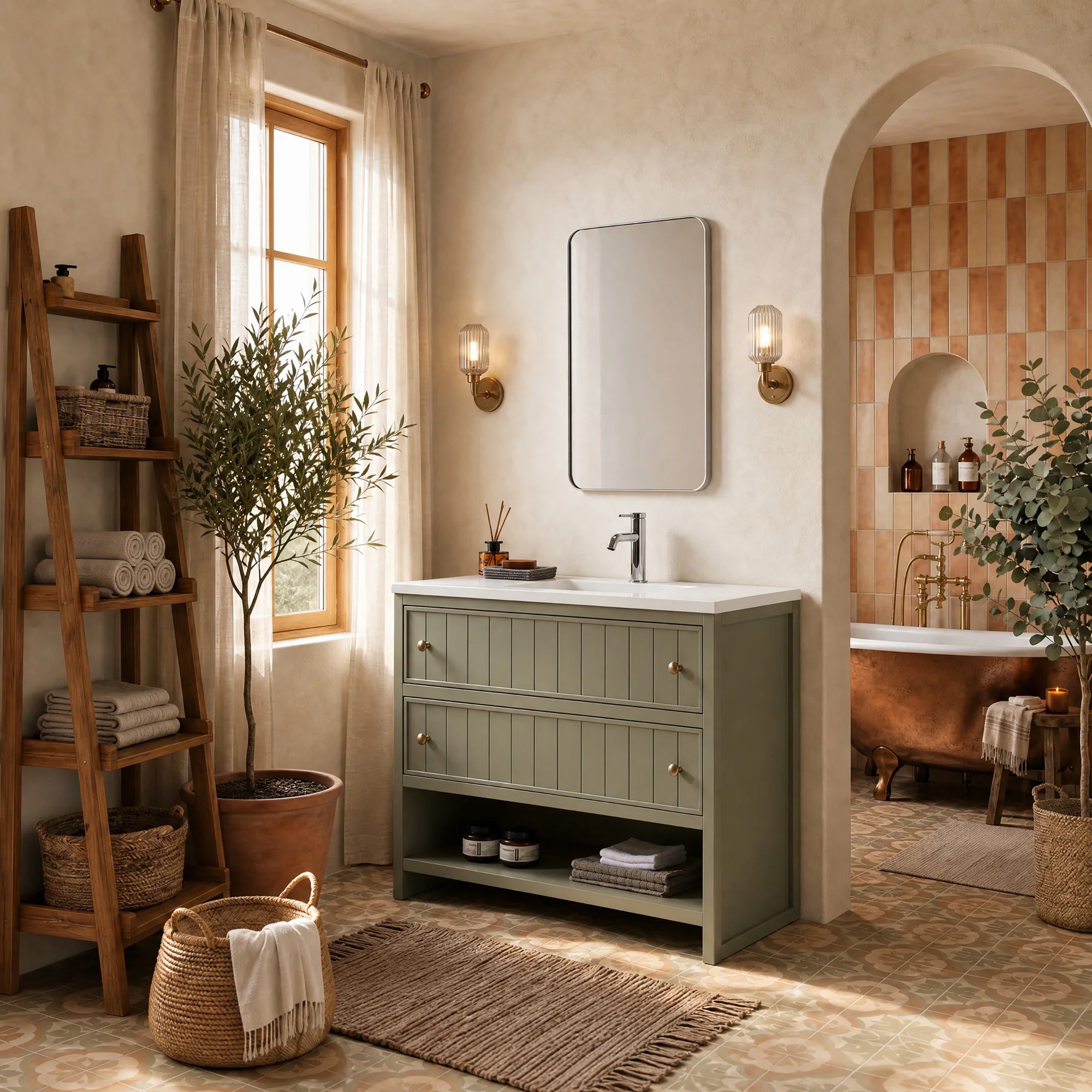 RENNES 48” FREESTANDING BATHROOM VANITY