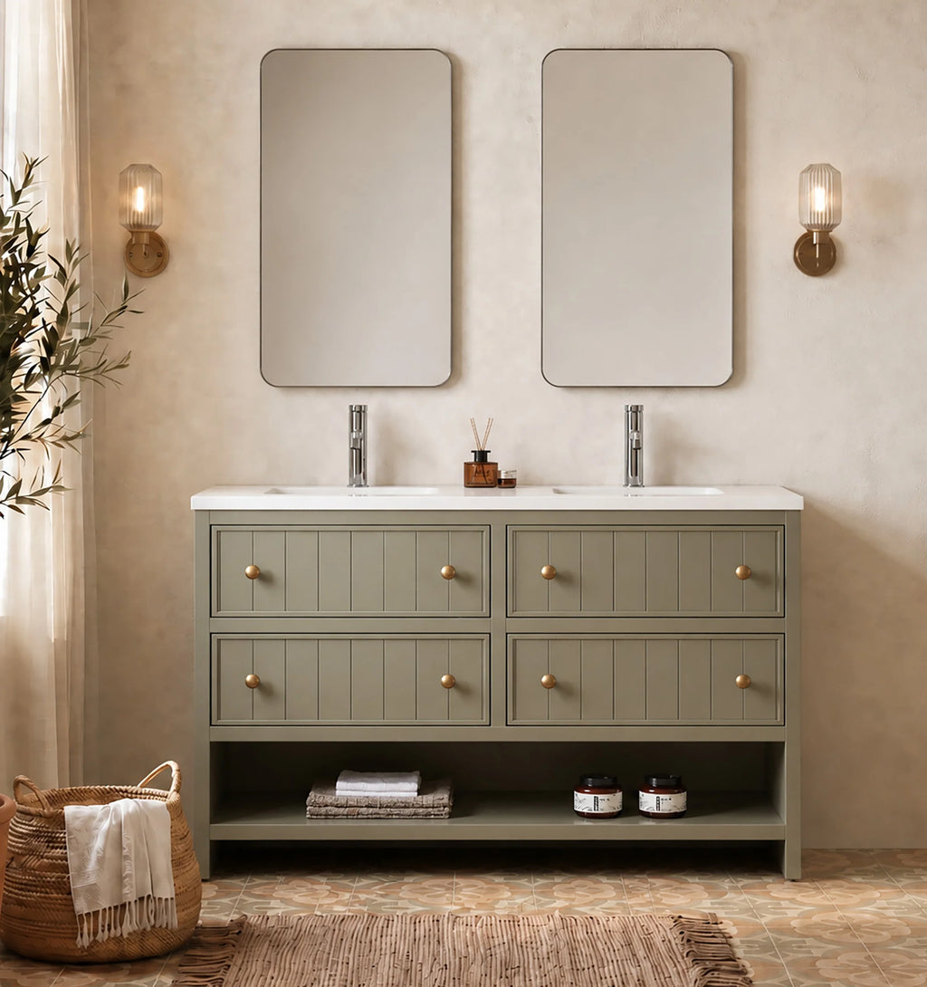 RENNES 60” FREESTANDING BATHROOM VANITY