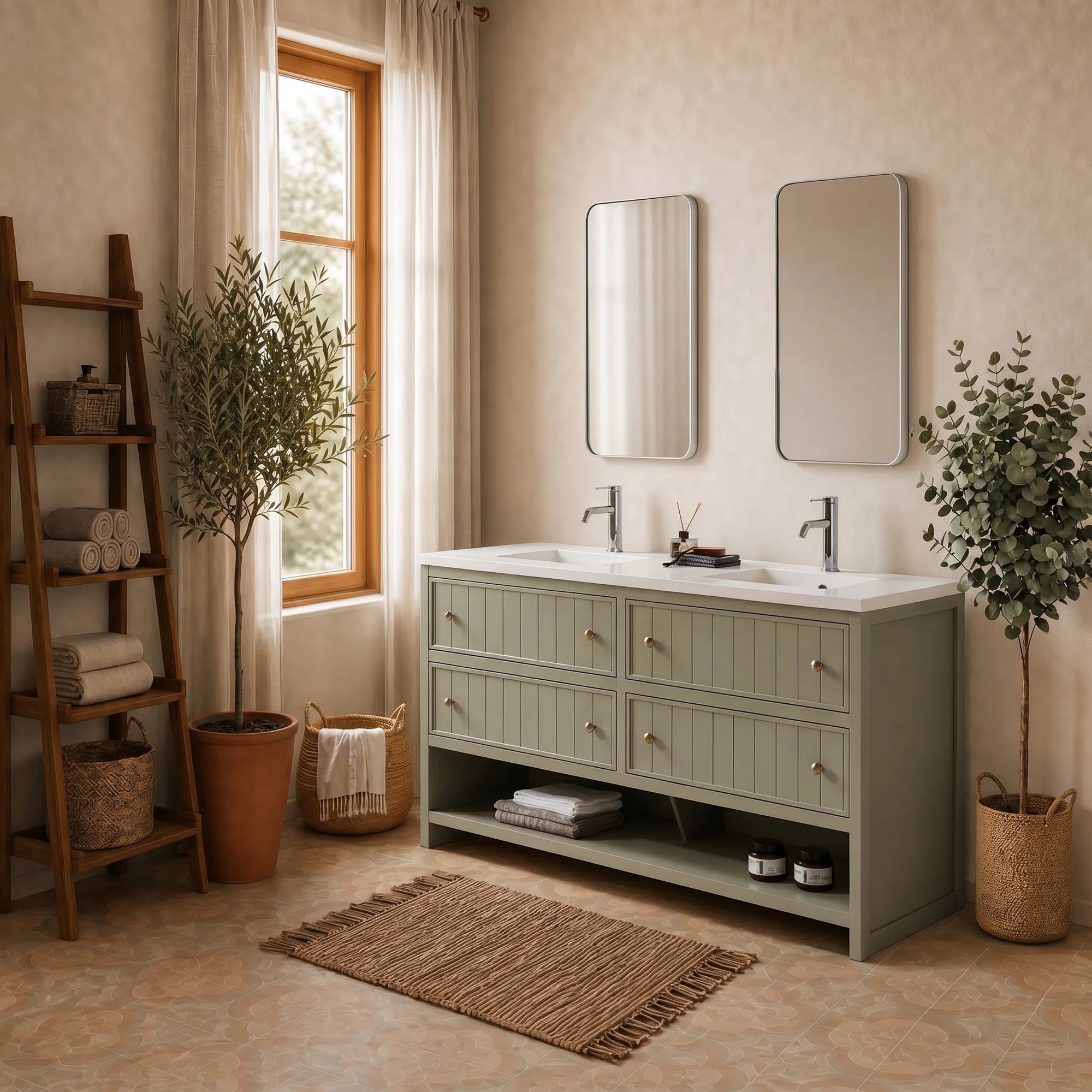 RENNES 72”FREESTANDING BATHROOM VANITY