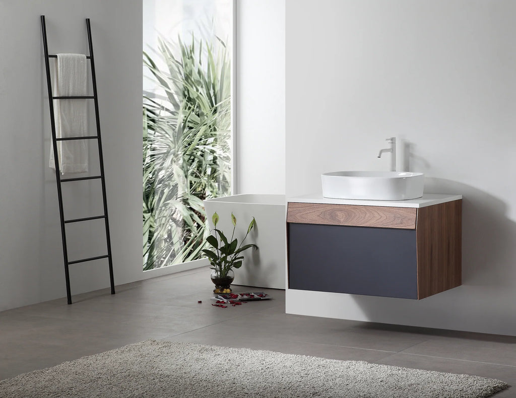 RONDA 30” WALL MOUNT MODERN BATHROOM VANITY
