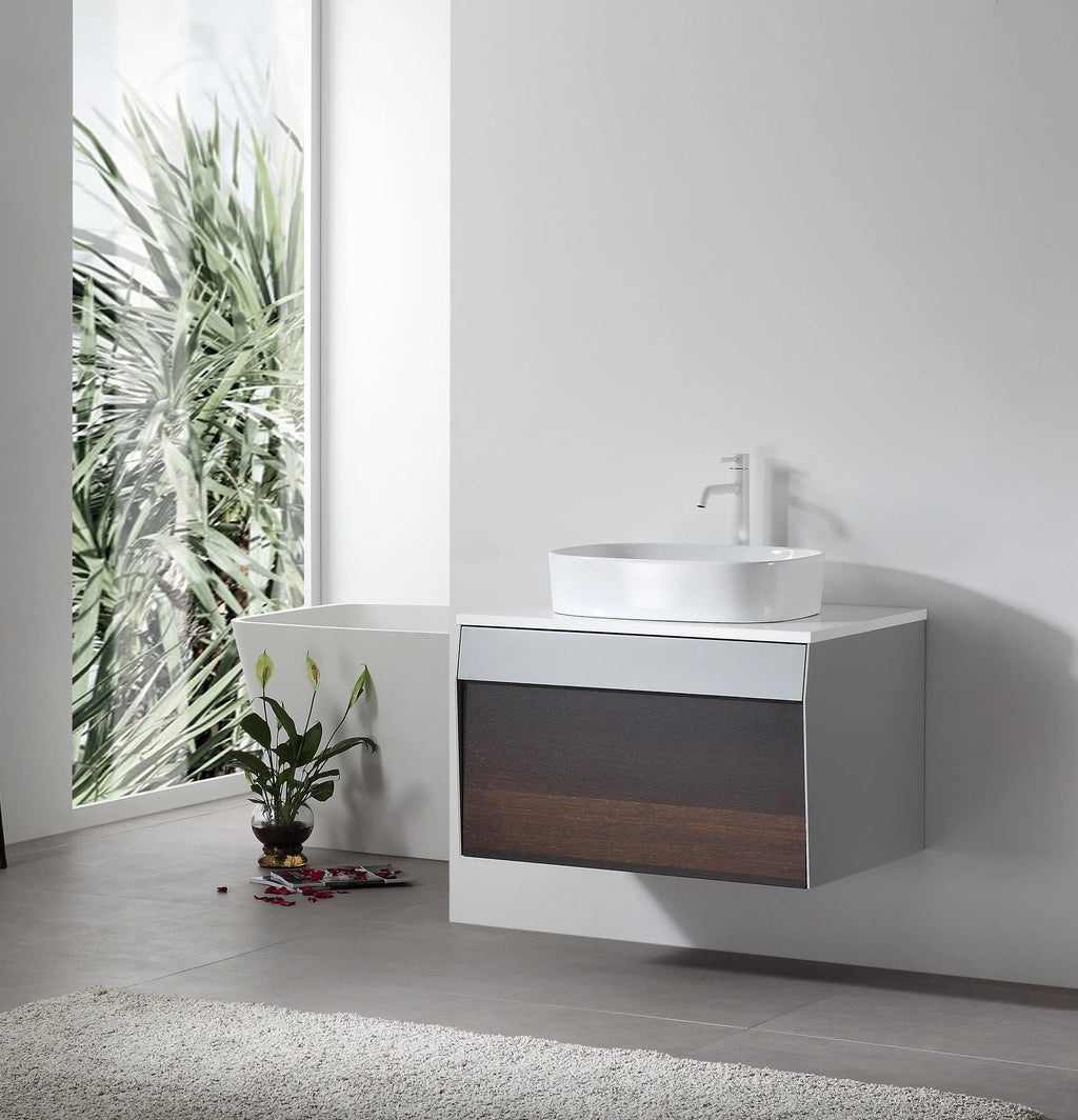 RONDA 30” WALL MOUNT MODERN BATHROOM VANITY