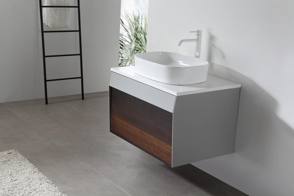 RONDA 30” WALL MOUNT MODERN BATHROOM VANITY