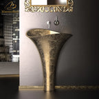 Calla Lily Pedestal Sink