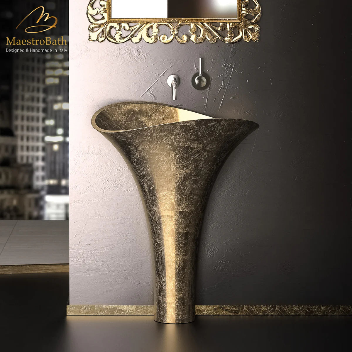Calla Lily Pedestal Sink