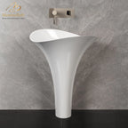 Calla Lily Pedestal Sink