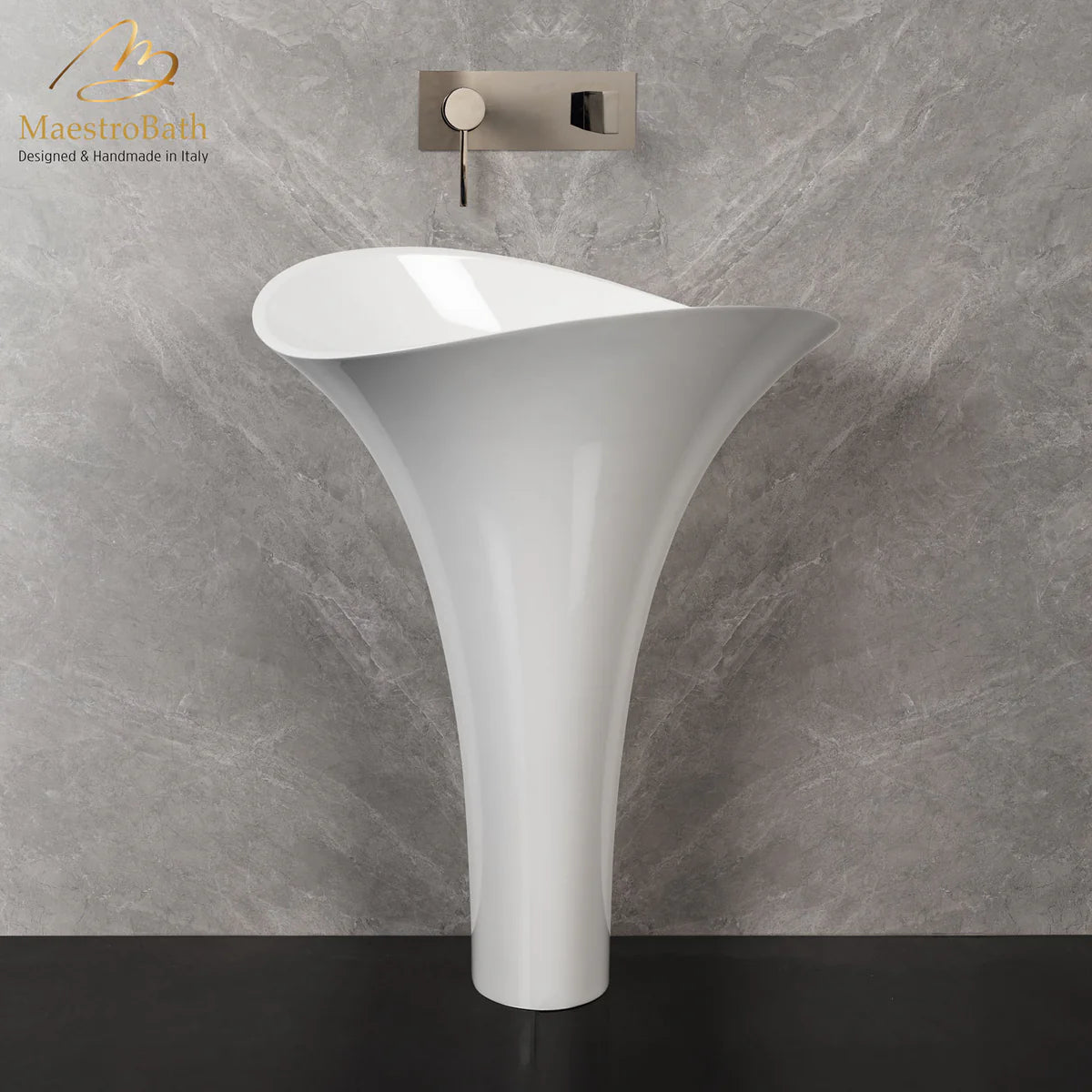 Calla Lily Pedestal Sink