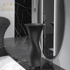 Ruffle Pedestal Sink
