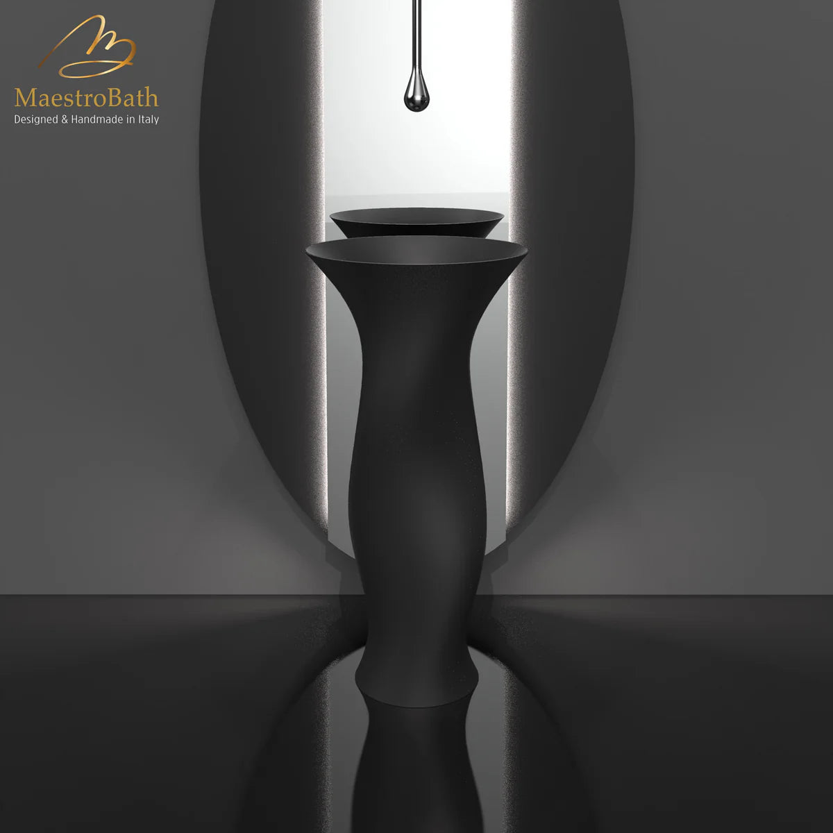 Ruffle Pedestal Sink