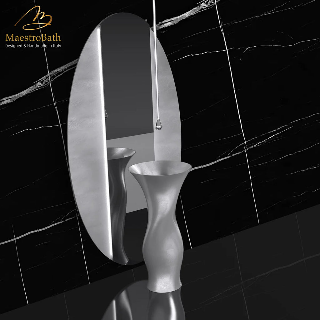 Ruffle Pedestal Sink