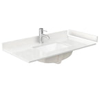 Marlena Bathroom Vanity with Countertop Single Sink Single hole Faucet Setup