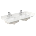 Beckett Bathroom Vanity with Countertop Double Sink Single hole Faucet Setup