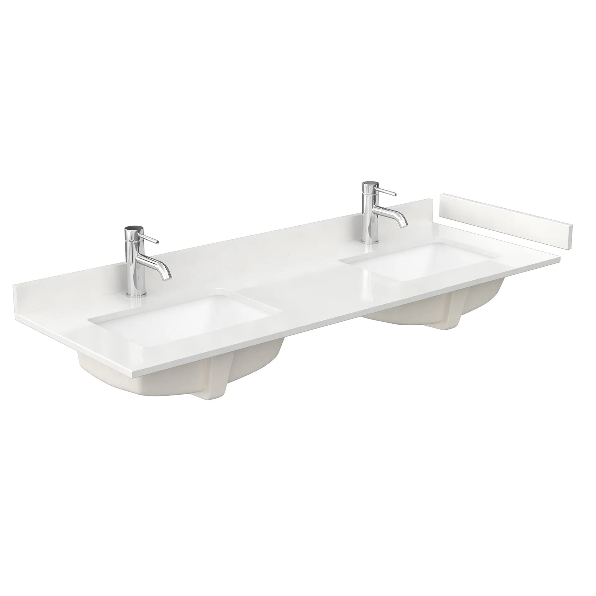 Pendry Bathroom Vanity with Countertop Double Sink Single hole Faucet Setup