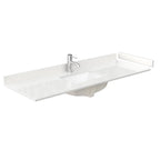 Marlena Bathroom Vanity with Countertop Single Sink Single hole Faucet Setup