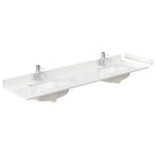 Maroni Bathroom Vanity with Countertop Double Sink Single hole Faucet Setup