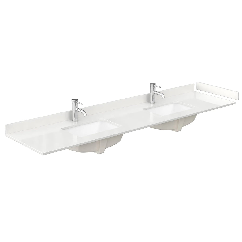 Pendry Bathroom Vanity with Countertop Double Sink Single hole Faucet Setup