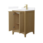 Palmilla Bathroom Vanity with Countertop Single Sink Single hole Faucet Setup