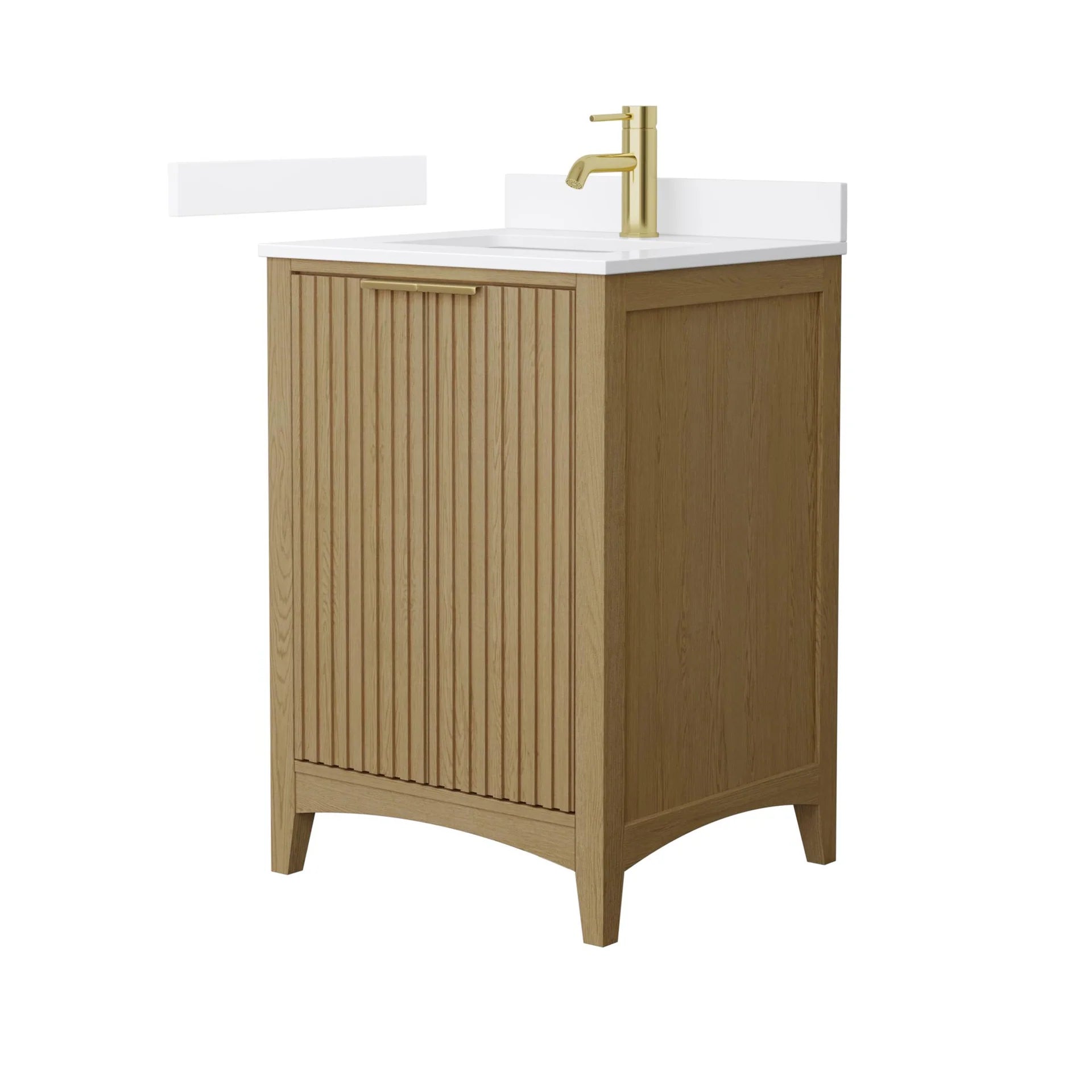 Palmilla Bathroom Vanity with Countertop Single Sink Single hole Faucet Setup