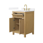 Pendry Bathroom Vanity with Countertop Single Sink Single hole Faucet Setup