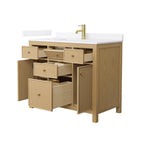 Pendry Bathroom Vanity with Countertop Single Sink Single hole Faucet Setup