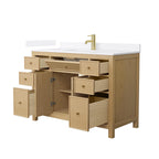 Pendry Bathroom Vanity with Countertop Single Sink Single hole Faucet Setup
