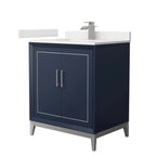 Marlena Bathroom Vanity with Countertop Single Sink Single hole Faucet Setup