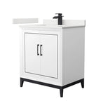 Marlena Bathroom Vanity with Countertop Single Sink Single hole Faucet Setup